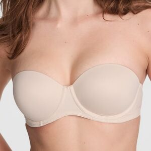 3271 NWT Victoria's Secret PINK Wear Everywhere Push-Up Strapless Bra Sz 32A